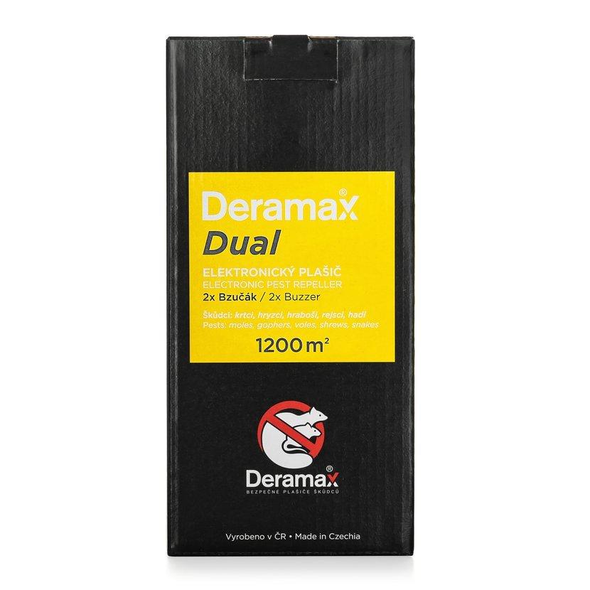 Deramax DUAL s bateriemi – vibrační odpuzovač krtků, hadů a hlodavců - dosah až 1 200 m²
